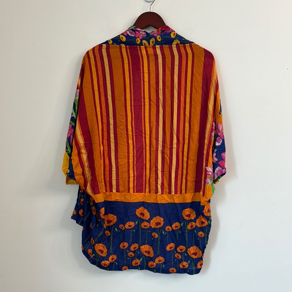 Free people all tous Colorful Striped Floral Kimono - Picture 3 of 14